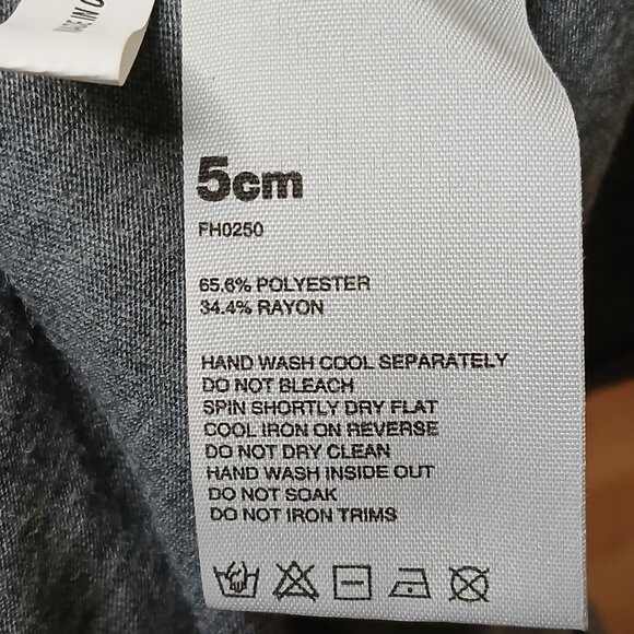 FIVE CM Silver Plaque Long Sleeve Tie Front Top Size 2 - Picture 8 of 8